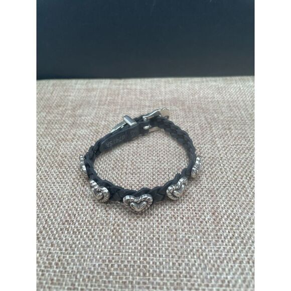 Brighton BANDITS Roped Heart Braid Bandit Bracelet STYLE 07475A Black - Picture 3 of 15
